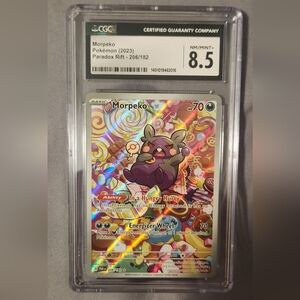 Pokemon Paradox Rift Morpeko 206/182 CGC 8.5
